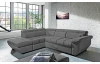Rohová sedací souprava Speedway, kouřově šedá látka, levý roh