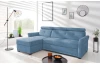 Rohová sedací souprava Harris, světle modrá látka, levý roh