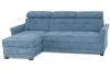 Rohová sedací souprava Harris, světle modrá látka, levý roh