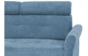 Rohová sedací souprava Harris, světle modrá látka, levý roh