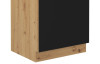 Vysoká kuchyňská skříň Modena, 60 cm, dub artisan/černá