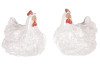 Velikonoční dekorace Keramická bílá slepice, mix 2 druhů
