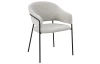 Jídelní židle Inga, šedo-béžová strukturovaná látka