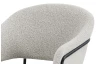 Jídelní židle Inga, šedo-béžová strukturovaná látka