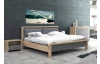 Postel Clair 160x200 cm, dub prkenný/šedá