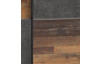 Šatní skříň Dederik, vintage optika dřeva