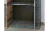 Předsíňová skříň Askon, tmavý beton/vintage optika dřeva
