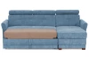 Rohová sedací souprava Harris, světle modrá látka, pravý roh