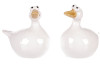 Velikonoční dekorace Keramická bílá husa, mix 2 druhů