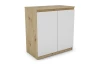 Skříňka 2-dveřová Carlos, dub artisan/bílá, 75 cm