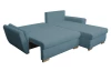Rohová sedačka Helvetius, modrá látka