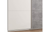 Šatní skříň Bravo, bílá/šedý beton