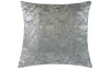 Dekorační polštář 45x45 cm, tmavě šedý/stříbrný