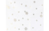 Vánoční ubrus Zlaté vločky, bílý, 80x80 cm