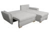 Rohová sedačka Helvetius, světle šedá látka