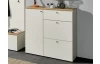 Úložná komoda/botník Lime 102 cm, béžový kašmír/dub evoke