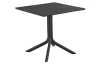 Čtvercový zahradní stůl Panta 80x80 cm, antracitový
