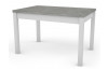 Jídelní stůl Adam 120x80 cm, bílý/beton, rozkládací