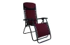 Polohovatelné zahradní křeslo Fernando, červeno-černé
