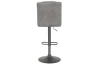 Barová židle Elke, šedá vintage látka