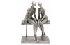 Dekorační soška Zamilovaný pár, stříbrná