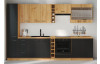 Horní výklopná kuchyňská skříňka Modena, 60 cm, dub artisan