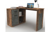 Rohový psací stůl Andy, vintage optika dřeva