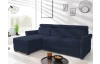 Rohová sedací souprava Harris, námořnická modrá látka, levý roh