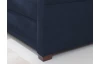 Rohová sedací souprava Harris, námořnická modrá látka, levý roh