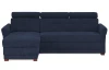 Rohová sedací souprava Harris, námořnická modrá látka, levý roh