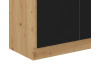 Dolní kuchyňská skříňka Modena, 80 cm, dub artisan/černá