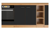 Dolní kuchyňská skříňka Modena, 80 cm, dub artisan/černá