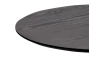 Kulatý konferenční stolek Ida, 60 cm, černý jasan