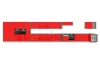 Dolní kuchyňská zásuvková skříňka Rose 60D3S, 60 cm, červený lesk