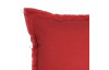 Dekorační polštář 42x42 cm, červený s okrasným lemem
