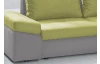 Rohová sedací souprava Bono, žlutá/šedá tkanina