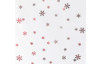 Vánoční ubrus Červené vločky, bílý, 80x80 cm