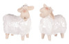 Velikonoční dekorace Keramická bílá ovce, mix 2 druhů