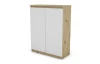 Skříňka Carlos, dub artisan/bílá, 80 cm