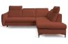 Rohová sedačka Glow, terakota látka, pravý roh
