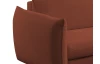 Rohová sedačka Glow, terakota látka, pravý roh