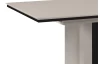 Rozkládací jídelní stůl Novella 160x90 cm, béžový/černý
