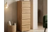 Vysoká úložná skříňka Image 45 cm, medový dub