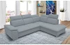 Rohová sedací souprava Aldon, světle šedá tkanina, pravý roh