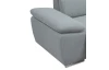 Rohová sedací souprava Aldon, světle šedá tkanina, pravý roh