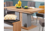 Rozkládací jídelní stůl Lucera 160x90 cm, dub artisan/šedá