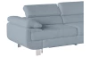 Rohová sedací souprava Lotos, světle modrá tkanina, pravý roh