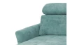 Rohová sedací souprava Harris, mentolová zelená látka, levý roh