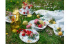 Běhoun na stůl Bílé růže a hortenzie, 150x40 cm