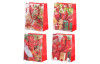 Vánoční dárková taška (4 druhy) střední velikost M, červená
